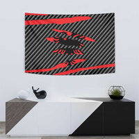 Albania Beast Tapestry Ripped Flag Graphic - Wonder Print Shop
