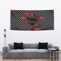 Albania Beast Tapestry Ripped Flag Graphic - Wonder Print Shop