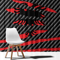 Albania Beast Window Curtain Ripped Flag Graphic - Wonder Print Shop
