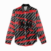 Albania Beast Women Casual Shirt Ripped Flag Graphic - Wonder Print Shop