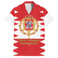 Personalized Polish-Lithuanian Commonwealth Hawaiian Shirt Royal Coat Of Arms Style