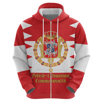 Personalized Polish-Lithuanian Commonwealth Hoodie Royal Coat Of Arms Style