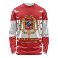 Personalized Polish-Lithuanian Commonwealth Long Sleeve Shirt Royal Coat Of Arms Style