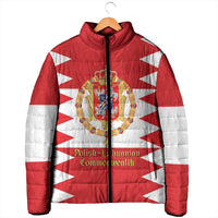 Personalized Polish-Lithuanian Commonwealth Padded Jacket Royal Coat Of Arms Style