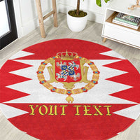 Personalized Polish-Lithuanian Commonwealth Round Carpet Royal Coat Of Arms Style