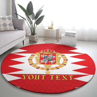 Personalized Polish-Lithuanian Commonwealth Round Carpet Royal Coat Of Arms Style