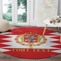 Personalized Polish-Lithuanian Commonwealth Round Carpet Royal Coat Of Arms Style