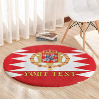 Personalized Polish-Lithuanian Commonwealth Round Carpet Royal Coat Of Arms Style
