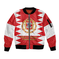 Personalized Polish-Lithuanian Commonwealth Sleeve Zip Bomber Jacket Royal Coat Of Arms Style