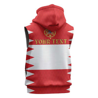 Personalized Polish-Lithuanian Commonwealth Sleeveless Zip Hoodie Royal Coat Of Arms Style