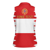 Personalized Polish-Lithuanian Commonwealth Women Sleeveless Polo Shirt Royal Coat Of Arms Style