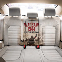 Polish Kotwica Warsaw Uprising 1944 Back Car Seat Cover 63 Days of Resistance WWII