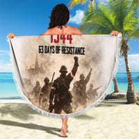 Polish Kotwica Warsaw Uprising 1944 Beach Blanket 63 Days of Resistance WWII