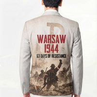 Polish Kotwica Warsaw Uprising 1944 Blazer 63 Days of Resistance WWII