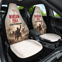 Polish Kotwica Warsaw Uprising 1944 Car Seat Cover 63 Days of Resistance WWII