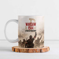 Polish Kotwica Warsaw Uprising 1944 Ceramic Mug 63 Days of Resistance WWII