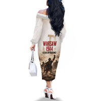 Polish Kotwica Warsaw Uprising 1944 Family Matching Off The Shoulder Long Sleeve Dress and Hawaiian Shirt 63 Days of Resistance WWII