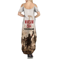 Polish Kotwica Warsaw Uprising 1944 Family Matching Summer Maxi Dress and Hawaiian Shirt 63 Days of Resistance WWII