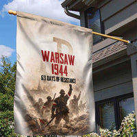 Polish Kotwica Warsaw Uprising 1944 Garden Flag 63 Days of Resistance WWII