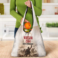 Polish Kotwica Warsaw Uprising 1944 Grocery Bag 63 Days of Resistance WWII
