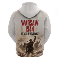 Polish Kotwica Warsaw Uprising 1944 Hoodie 63 Days of Resistance WWII