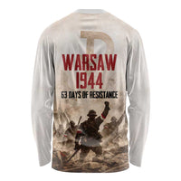Polish Kotwica Warsaw Uprising 1944 Long Sleeve Shirt 63 Days of Resistance WWII