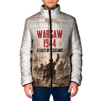Polish Kotwica Warsaw Uprising 1944 Padded Jacket 63 Days of Resistance WWII