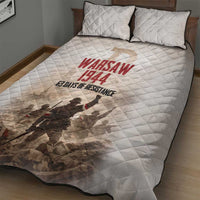 Polish Kotwica Warsaw Uprising 1944 Quilt Bed Set 63 Days of Resistance WWII