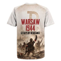 Polish Kotwica Warsaw Uprising 1944 Rugby Jersey 63 Days of Resistance WWII