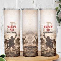 Polish Kotwica Warsaw Uprising 1944 Skinny Tumbler 63 Days of Resistance WWII