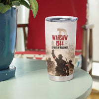 Polish Kotwica Warsaw Uprising 1944 Tumbler Cup 63 Days of Resistance WWII