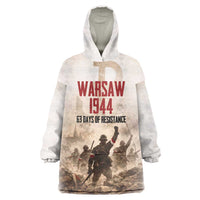 Polish Kotwica Warsaw Uprising 1944 Wearable Blanket Hoodie 63 Days of Resistance WWII