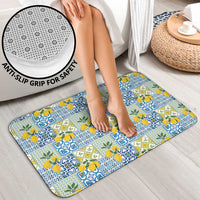 Sicily Italy Lemon Maiolica Bathroom Set Sicilian Citrus Tile Mediterranean Art