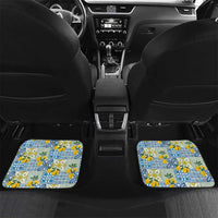 Sicily Italy Lemon Maiolica Car Mats Sicilian Citrus Tile Mediterranean Art