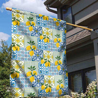 Sicily Italy Lemon Maiolica Garden Flag Sicilian Citrus Tile Mediterranean Art