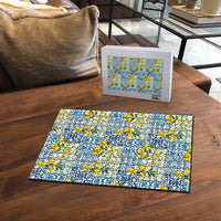 Sicily Italy Lemon Maiolica Puzzle Sicilian Citrus Tile Mediterranean Art