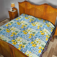 Sicily Italy Lemon Maiolica Quilt Sicilian Citrus Tile Mediterranean Art