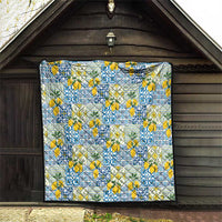 Sicily Italy Lemon Maiolica Quilt Sicilian Citrus Tile Mediterranean Art