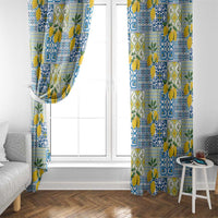 Sicily Italy Lemon Maiolica Window Curtain Sicilian Citrus Tile Mediterranean Art