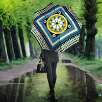 Sicily Italy Carretto Siciliano Umbrella Azure Sicilian Cart Wheel Pattern