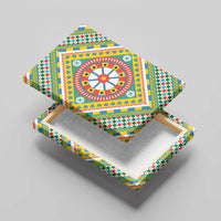 Sicily Italy Carretto Siciliano Canvas Wall Art Green Sicilian Cart Wheel Pattern