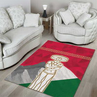 Italy Abruzzo Area Rug Emblem With Flag Style - Wonder Print Shop