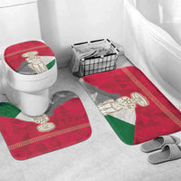 Italy Abruzzo Bathroom Set Emblem With Flag Style - Wonder Print Shop