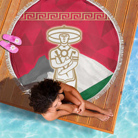 Italy Abruzzo Beach Blanket Emblem With Flag Style - Wonder Print Shop