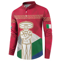 Italy Abruzzo Button Sweatshirt Emblem With Flag Style LT19