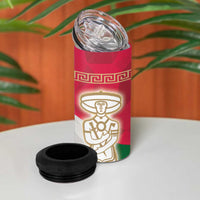 Italy Abruzzo 4 in 1 Can Cooler Tumbler Emblem With Flag Style - Wonder Print Shop