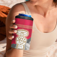 Italy Abruzzo 4 in 1 Can Cooler Tumbler Emblem With Flag Style - Wonder Print Shop