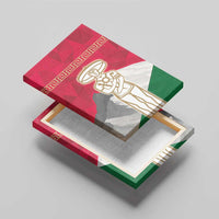 Italy Abruzzo Canvas Wall Art Emblem With Flag Style - Wonder Print Shop