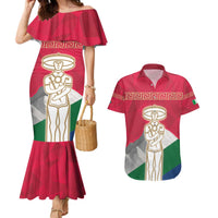 Italy Abruzzo Couples Matching Mermaid Dress and Hawaiian Shirt Emblem With Flag Style LT19