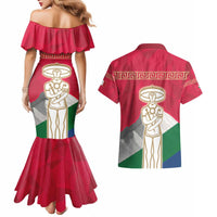 Italy Abruzzo Couples Matching Mermaid Dress and Hawaiian Shirt Emblem With Flag Style LT19